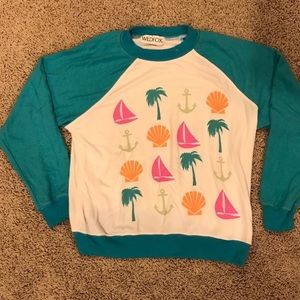 Wildfox "I Spy" Raglan Pullover Baggy Beach Jumper